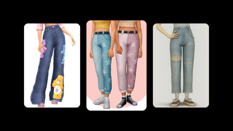 25+ Wonderful Sims 4 CC Jeans You Need