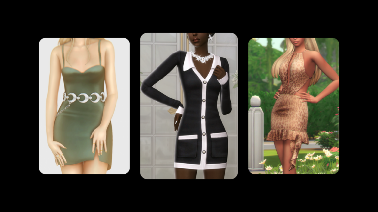 25+ Super Pretty Sims 4 CC Mini-Dresses You Need